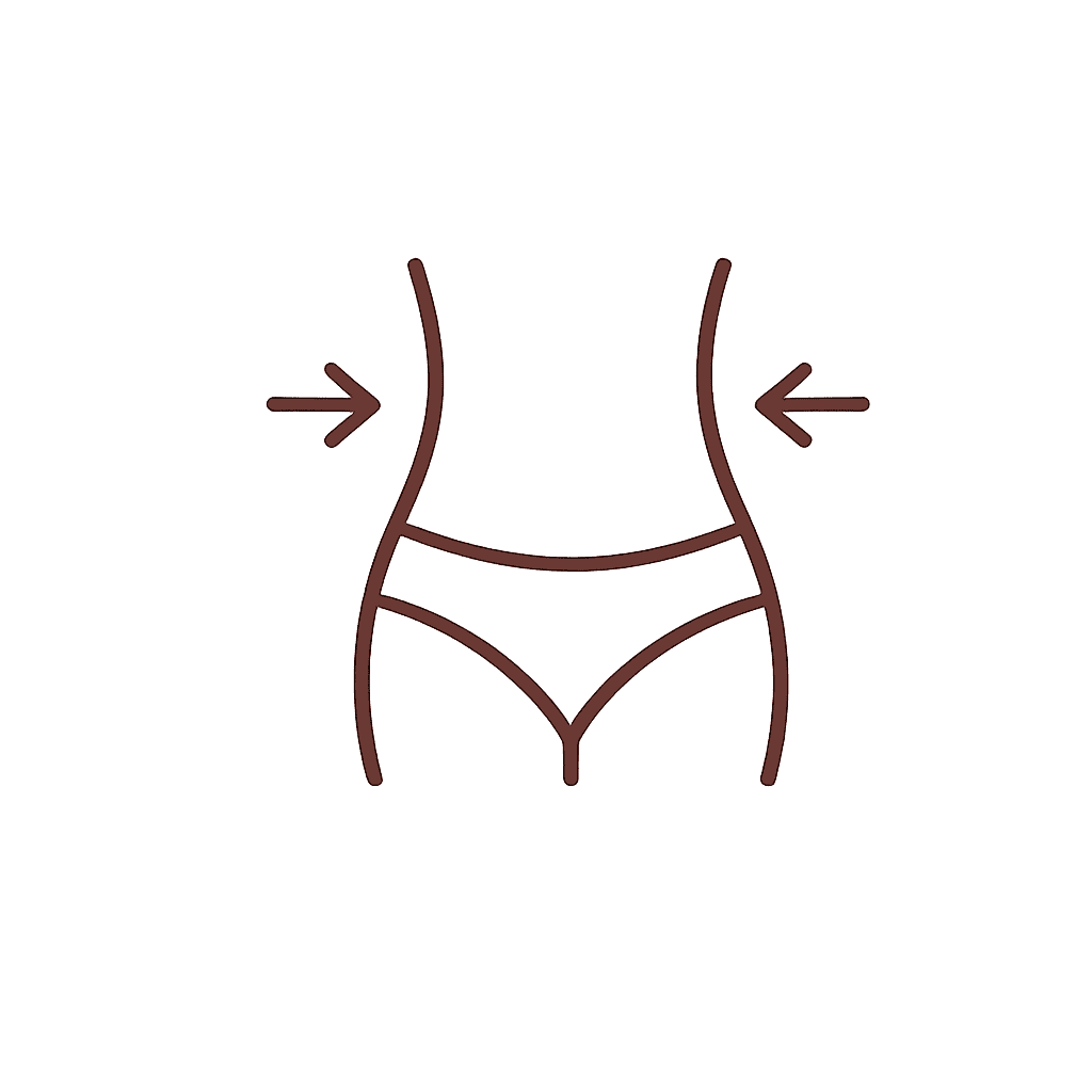 Ícone representando contorno corporal