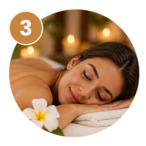 Relaxamento durante massagem relaxante MassoReis